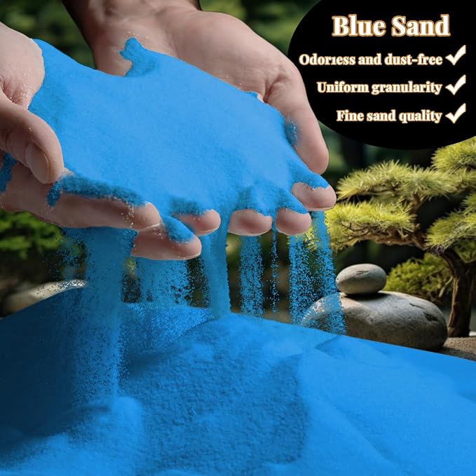 RAINFLOW 15 OZ Fine Blue Sand for Crafts - Image 2