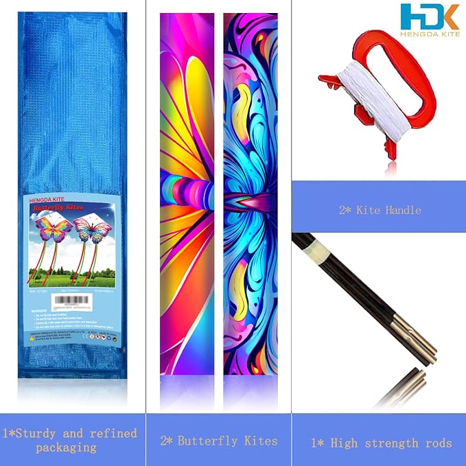 HENGDA KITE 2 Pack Butterfly Kite, - Image 3