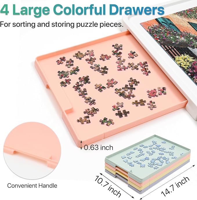 Playboda 1500 Pieces Rotating Plastic Puzzle Board - Image 7