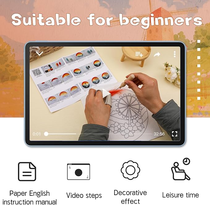 QMNNMA Needle Felting Kit for Beginners, Needle Felt Painting Kit - Image 4