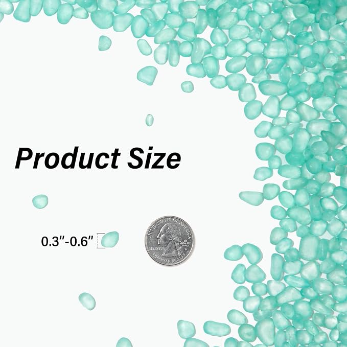 QEQEKAKA Sea Glass Stones for Crafts About 1LB Glass Pebbles Gemstones Bulk for - Image 5