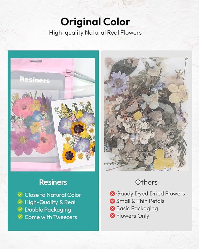 Dried Flowers, Resiners 174Pcs Pressed Flowers - Image 6