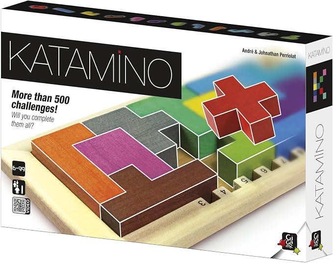 Katamino | The Original Wooden Pattern Building Puzzle Game by Gigamic