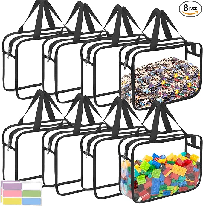 8 Packs Large Toy Storage Bags by Mhtdet