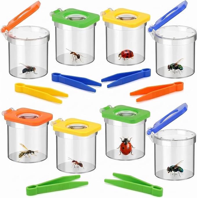 Halloscume 8 Pack Bug Catcher for Kids Bug Viewer by Halloscume