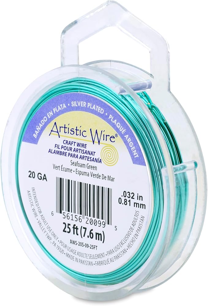 Artistic Wire, 20 Gauge Silver Plated Tarnish Resistant Colored Copper Craft by ArtisticWire