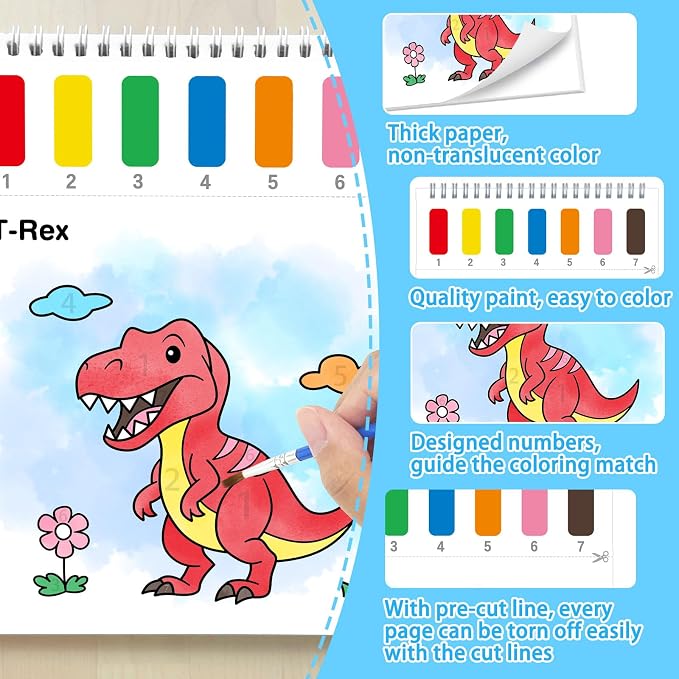 SOCOLER Paint with Water Coloring Books - Image 6