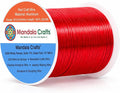 Mandala Crafts 20 Gauge Red Anodized Aluminum Craft Wire, 100 FT | Colored by MandalaCrafts