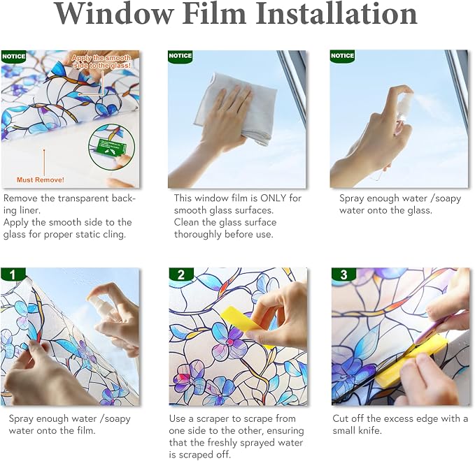 SOMWISE Frosted Glass Window Privacy Film - Image 9