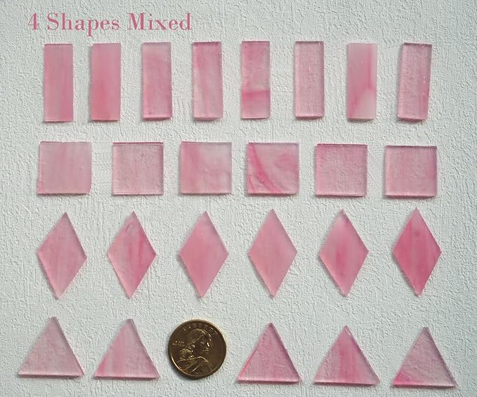 Crisp Texture Transparent Glass Mosaic Tiles, 200g Stained Glass Pieces - Image 5