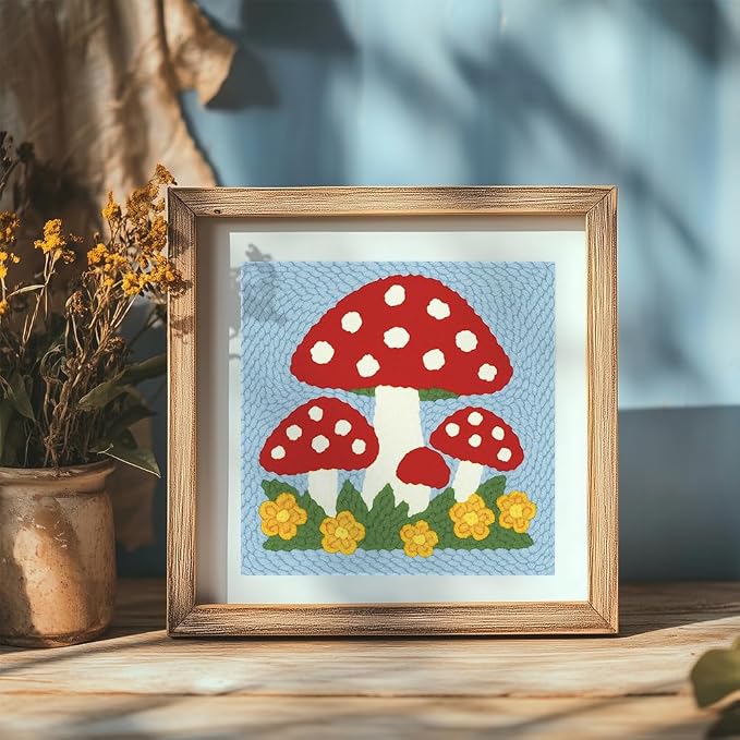 Doodlream Mushroom DIY Punch Needle Embroidery Kit - Image 6