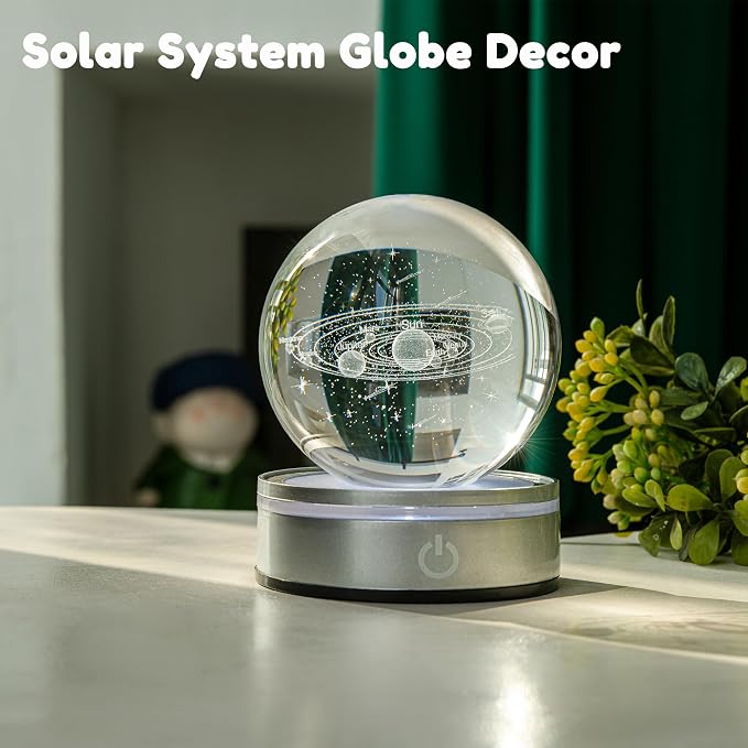 IFOLAINA 3D Solar System Crystal Ball Model Gift Space Astronomy Gift | Planets - Image 5