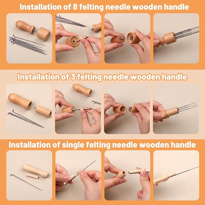 Yizzvb 127 Pcs Needle Felting Needles, 4 Sizes Felting Needles, Needle Felting - Image 4