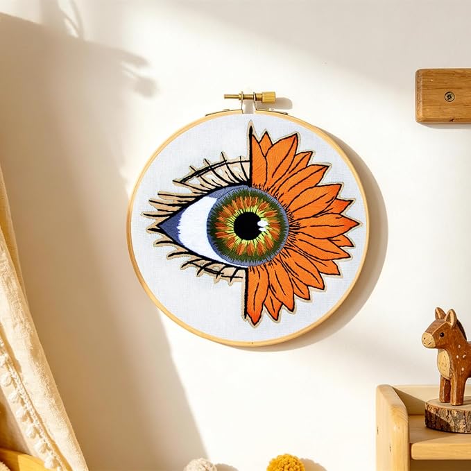 Crafmanoe Sunflower Eyes Embroidery Kits - Image 7