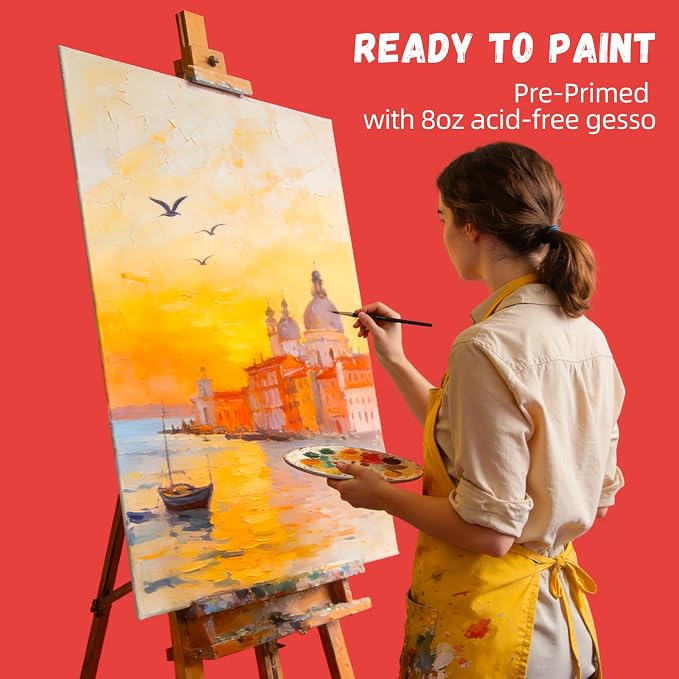 Simetufy 5 Pack 20"x30" Large Canvas Boards - Image 4