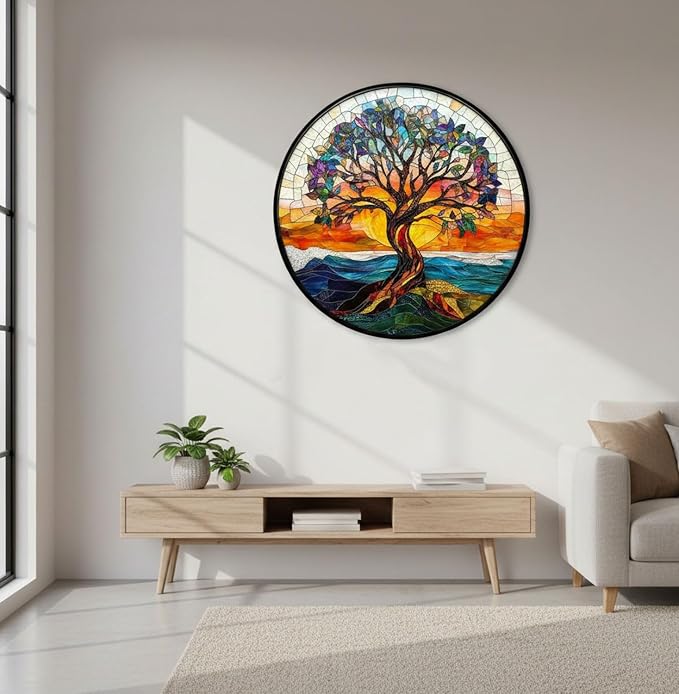 Bodhipnjoy Tree of Life Wooden Puzzles, Stained Glass Tree Jigsaw Puzzles 200 - Image 6