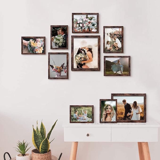 LUCKYLIFE Picture Frame Set 10-Pack, Gallery Wall Frame Collage - Image 2