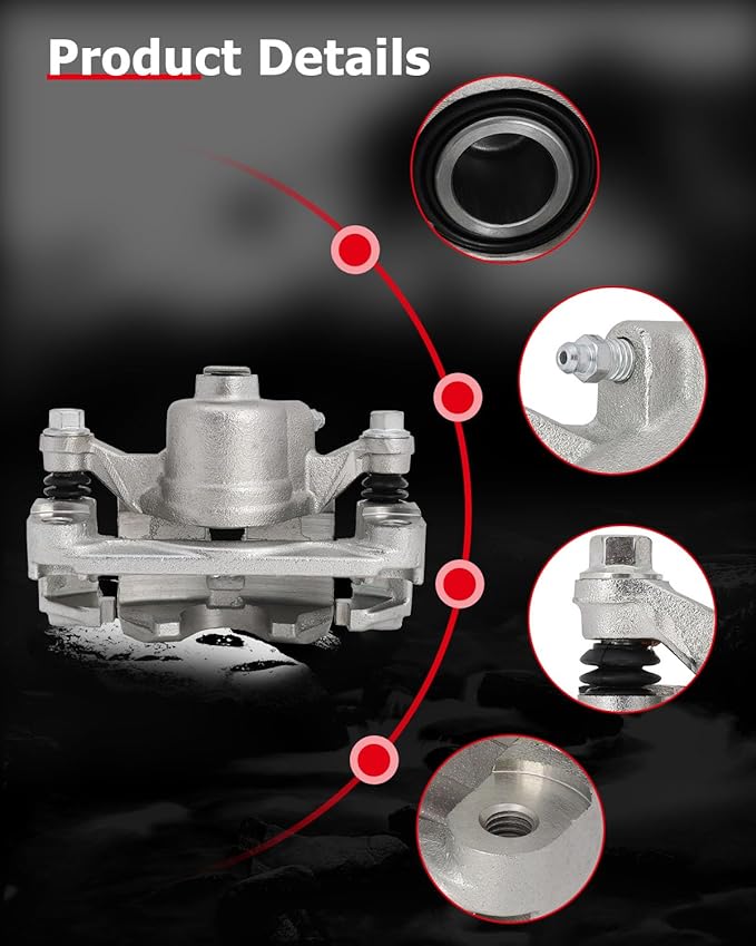 cciyu Rear Right Brake Caliper Assembly w/Bracket 18B4645 For Buick For Rendezvous,For Chevy For Venture,For Oldsmobile For Silhouette,For Pontiac For Aztek/For Montana