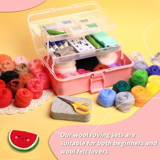 JUPEAN 221 Pcs Needle Felting Kit Needle Felting Starter Kit Needle Felting - Image 3