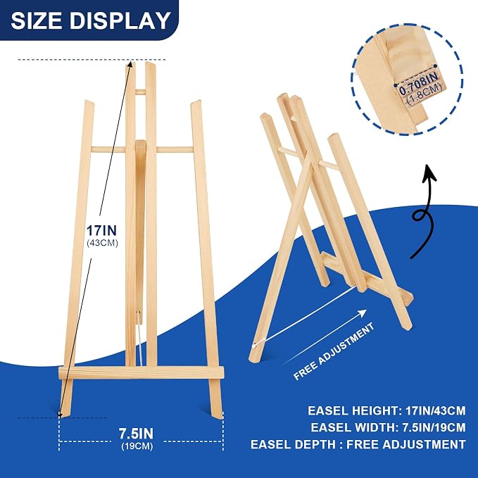 ESRICH 2pcs 17 Inch Tabletop Easels, Easel Stand - Image 2