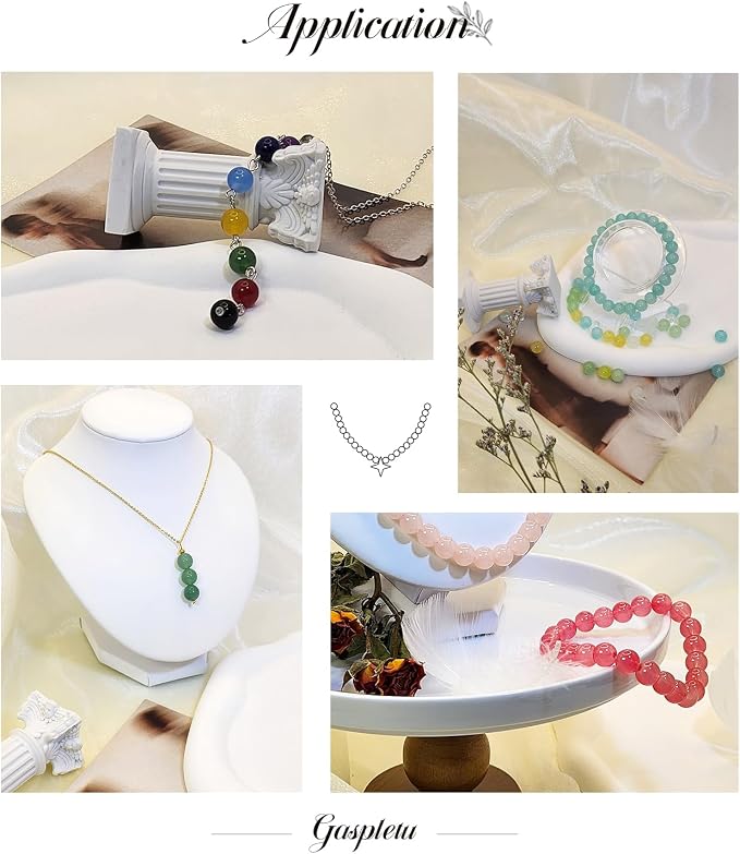 1200PCS 8mm Glass Beads for Jewelry Making, 24 Colors Crystal Beads Bracelets - Image 3