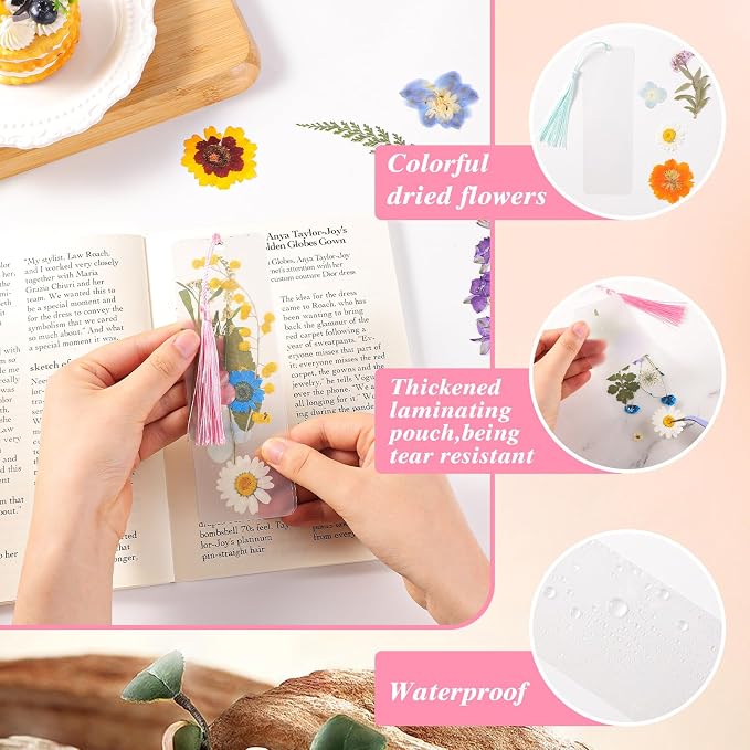 326Pcs Pressed Flower Bookmark Making Kit, DIY Bookmark Kit - Image 3
