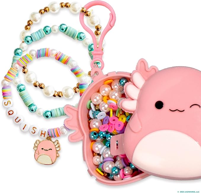 Original Squishmallows Archie The Axolotl Bracelet Kit, Friendship Bracelet Kit by HorizonGroupUSA