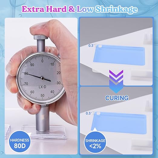 LET'S RESIN UV Resin, 200g High Viscosity Crystal Clear Thick UV Resin Kit - Image 5