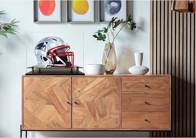 Football Helmet Display Case Full Size, Acrylic Helmet Display Case Black - Image 8