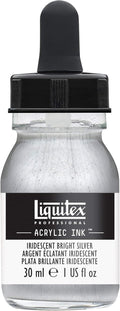 Liquitex Professional Acrylic Ink, 1-oz Jar, Iridescent Bright Silver by Liquitex