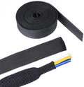 2 in 1 Heat Shrink Braided Sleeving Fabric Tubing-Perfectly fit Irregular Shape Hose/Cable/Wire (1/2"(12mm), 22FT)