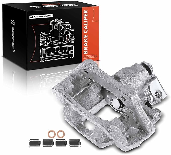 A-Premium Disc Brake Caliper Assembly with Bracket Compatible with Select Ford and Lincoln Models - Explorer 2011-2019, Flex/MKT 2010-2014, Taurus 2013-2019 - Rear Left Driver Side