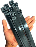 Black Zip Ties Heavy Duty 20 Inch Outdoor, 250lb Extra Large Cable Tie Wraps by ProfessionalinZipTies