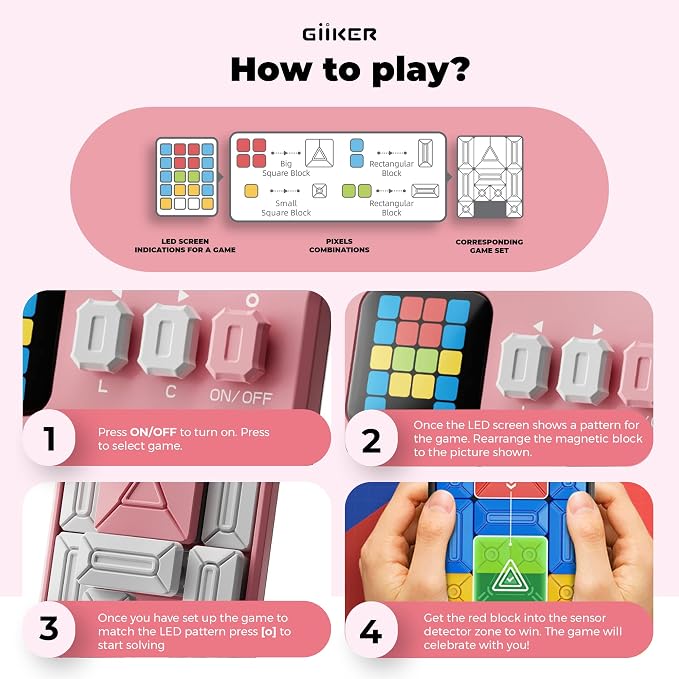 GiiKER Super Slide Puzzle Games, Original 500+ Challenges Brain Teaser Puzzle - Image 3