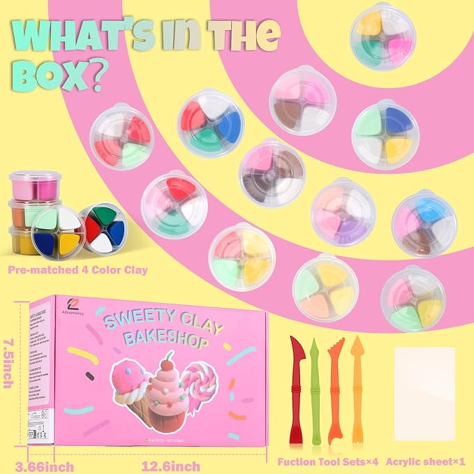 Air Dry Clay Kit for Kids | 12 Pack - Image 4