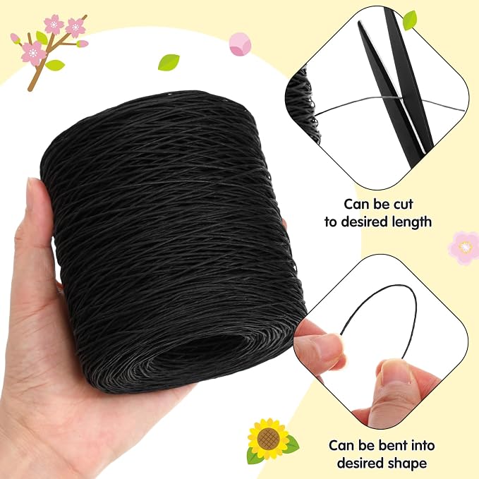 Syhood 1345 Feet Floral Vine Bind Wire Rustic Wrapping Wire - Image 3