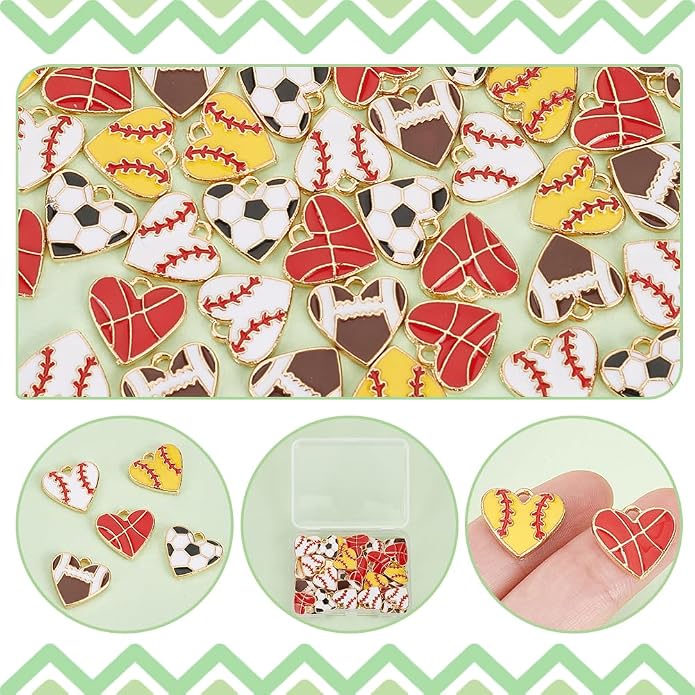 PH PandaHall Heart Pendart Charms - Image 4