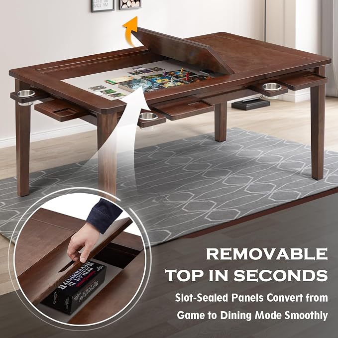 Haddockway 63" ×39“ Board Game Table - Image 2