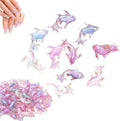 100Pcs Colorful Mini Shiny Miniature Resin Goldfish Figurines, Mermaid Fish by Kryoflare