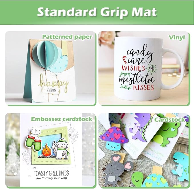HTVRONT Cutting Mats 12"x12", 4-Grip Variety Compatible - Image 7