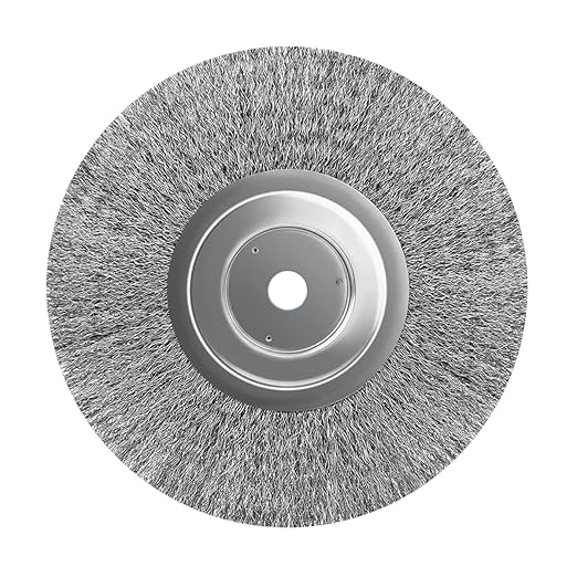 YKLP 4 inch Stainless Steel Wire Wheel Brush with 5/8" Bore for Angle Grinder Derusting Cleaning Polishing