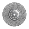 YKLP 4 inch Stainless Steel Wire Wheel Brush with 5/8" Bore for Angle Grinder Derusting Cleaning Polishing