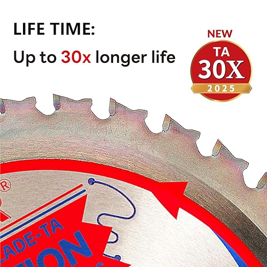 10-Pack 7-1/4" 36 Tooth 5/8" Arbor Demolition Circular Saw Blade Woodworking TA Series, Demolition/Framing, Special Anti-Thermal Adhesion Coating on Cutting Head -TA, DEM 7-1/4"36T TA