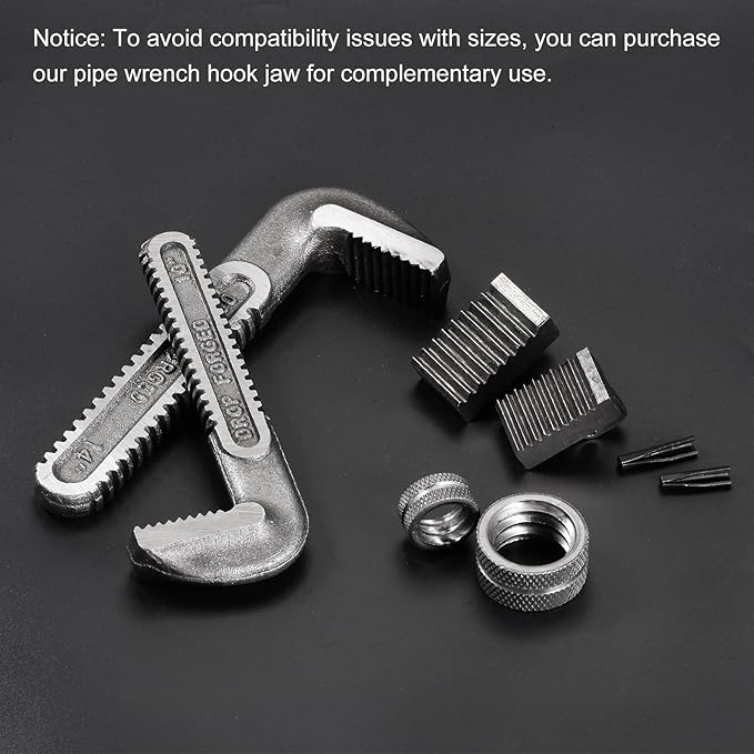 HARFINGTON Pipe Wrench Nut 48" Plumbing Wrench Replacement Knurl Nut Carbon Steel for 48" Adjustable Wrench