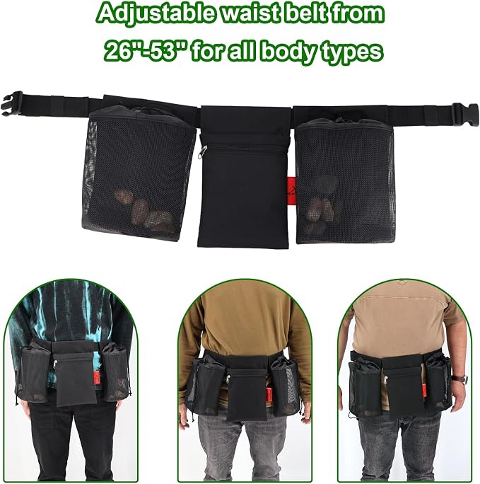 Rock Foraging Belt, Rock hounding Bag - Image 5