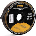 TKDMR 59 Ft 1-1/4" Heat Shrink Tubing - 3:1 Ratio Marine Grade Heat Shrink,Wire Cable Adhesive Lined Tube Insulation Seal Against Moisture Corrosion and Air Leakage.Black