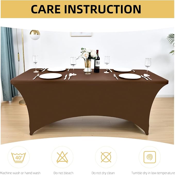 2-Pack 8ft Spandex Table Covers - Image 6