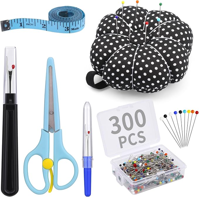 300 Pieces Multicolor Sewing Pins by Zlulary