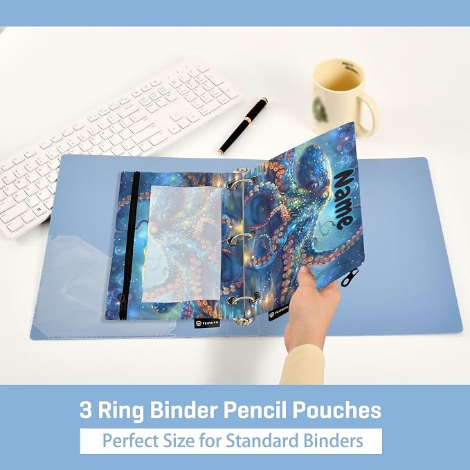 Custom Octopus Galaxy Pencil Pouch - Image 4