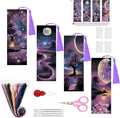 Paintcolor 4PC Starry Night Counted Cross Stitch Bookmark Kit by Paintcolordiamondpainting